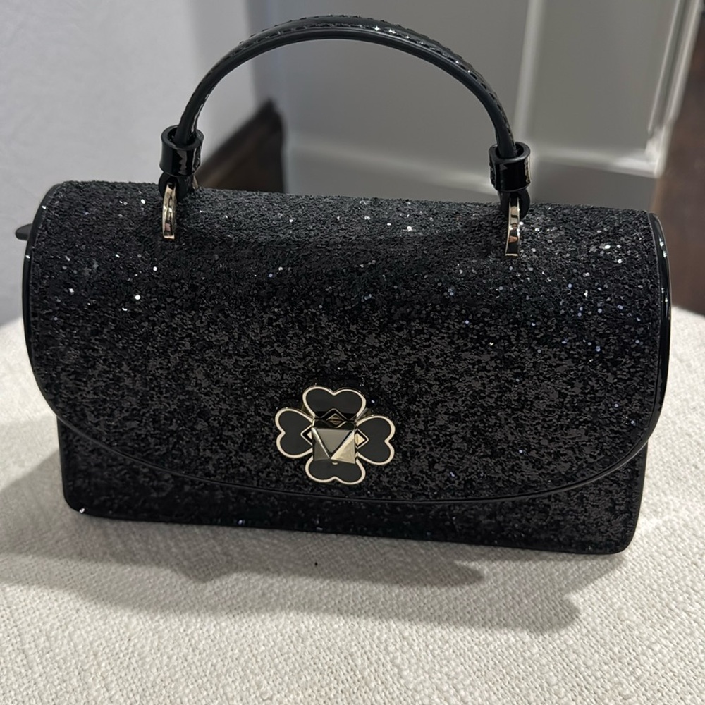 Kate Spade Bag - Black shiny, comes with long strap.